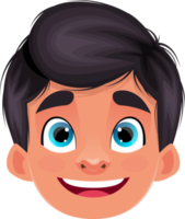 Little kid face expression clipart design illustration png