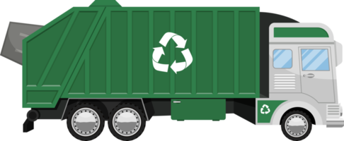 Ilustración de diseño de imágenes prediseñadas de camión de basura png
