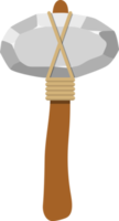 illustrazione di disegno di clipart di arma di pietra antica png