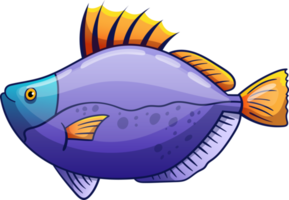 Fish drawing clipart design illustration png