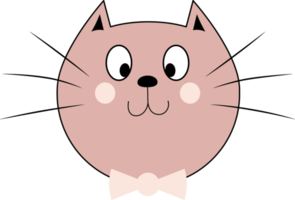 Kitty cat clipart design illustration png