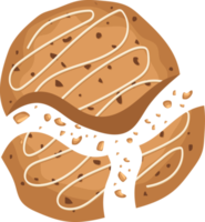 Homemade tasty cookies clipart design illustration