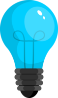 Colored light bulb clipart design illustration png