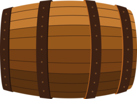 Wine barrel clipart design illustration png