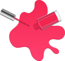 Nail polish bottle clipart design illustration png