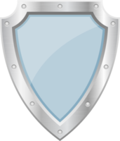 ilustração de design de clipart de escudo metálico de proteção png