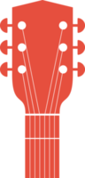 ilustración de diseño de imágenes prediseñadas de cabeza de guitarra png