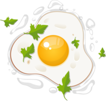uovo fritto in padella clipart design illustrazione png
