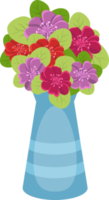 florero, con, flor, clipart, diseño, ilustración png