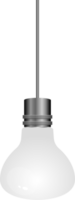 Realistic lightbulb clipart design illustration png