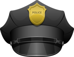 ilustração de design de clipart de chapéu de policial png