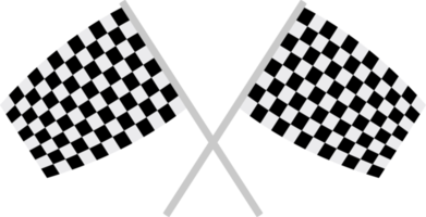 ilustração de design de clipart de bandeira de corrida png