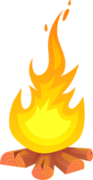 ilustração de design de clipart de fogo cam png