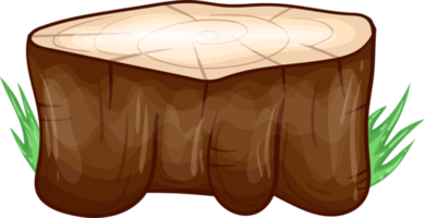 Tree stump clipart design illustration png