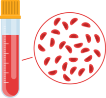 Blood test clipart design illustration png