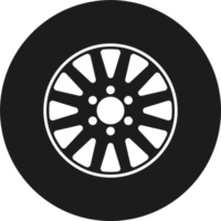 Car tyre clipart design illustration png