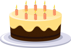 illustrazione di progettazione clipart torta di compleanno png