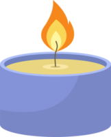 Colored candle clipart design illustration png