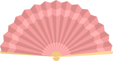 Japanese folding fan clipart design illustration png