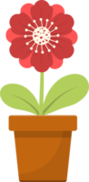 flor en maceta clipart diseño ilustración png