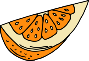 ilustração de design de clipart de frutas desenhadas à mão png