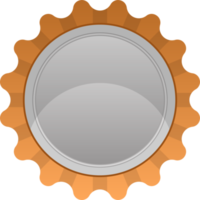 Bottle cap clipart design illustration png