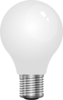 illustrazione realistica della progettazione di clipart della lampadina png