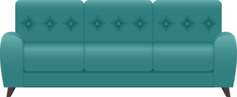 ilustração de design de clipart de sofá moderno png
