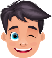 Little kid face expression clipart design illustration png