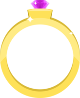 ilustração de design de clipart de anel de noivado png