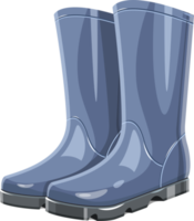 Rubber garden boots clipart design illustration png