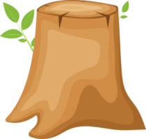 Trunk stump clipart design illustration png