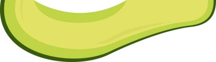 Ilustración de diseño de imágenes prediseñadas de aguacate fresco png