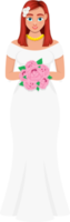 illustrazione di progettazione clipart sposa png