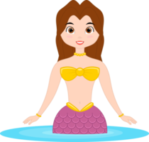 Mermaid clipart design illustration png