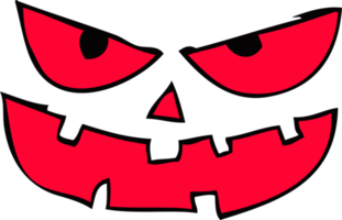 conception de signe de citrouille icône halloween png