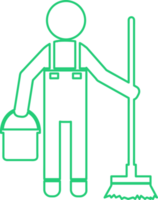 limpiador icono servicios de limpieza signo símbolo diseño png