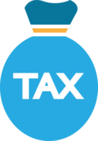 design de símbolo de sinal de ícone de imposto png