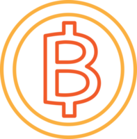 ícone de sinal de moeda de criptografia bitcoin blockchain png