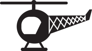 design de símbolo de sinal de ícone de helicóptero png