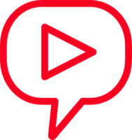 Schaltfläche Video-Player-Symbol-Zeichen-Design png