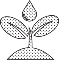 design de símbolo de sinal de ícone de planta png