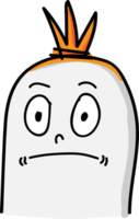 schattig worst karakter cartoon emotie ontwerp png