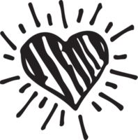 Hand drawn Heart icon sign symbol design png