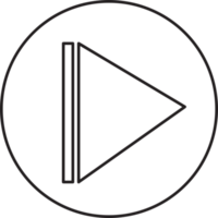 diseño de símbolo de icono de reproductor multimedia png