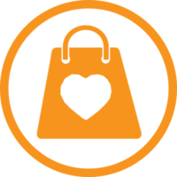 Shopping bag icon Sale package sign design png