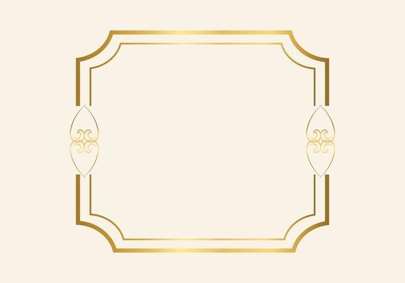 Golden double frame Vintage style design