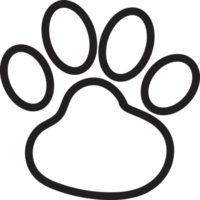 Tier-Fußabdruck-Symbol png