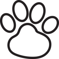 ícone de pegada animal png