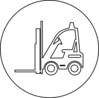 Forklift truck icon sign symbol design png